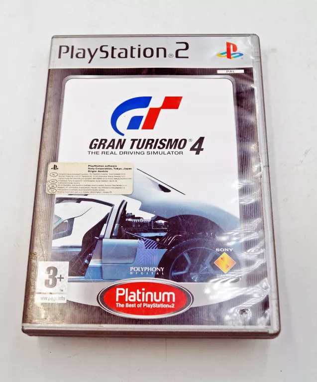 PS2 GRAN TURSIMO 4 THE REAL DRIVING SIMULATOR PLATYNA POLSKA DYSTRYBUCJA