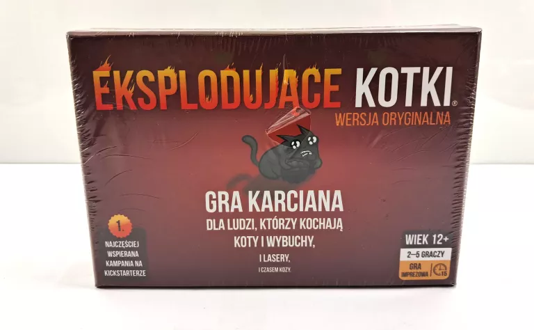 GRA KARCIANA IMPREZOWA EKSPLODUJĄCE KOTKI WERSJA ORYGINALNA *IDEAŁ*