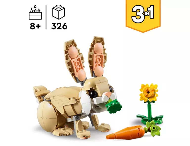 LEGO CREATOR 3 W 1 UROCZY KRÓLICZEK 31162