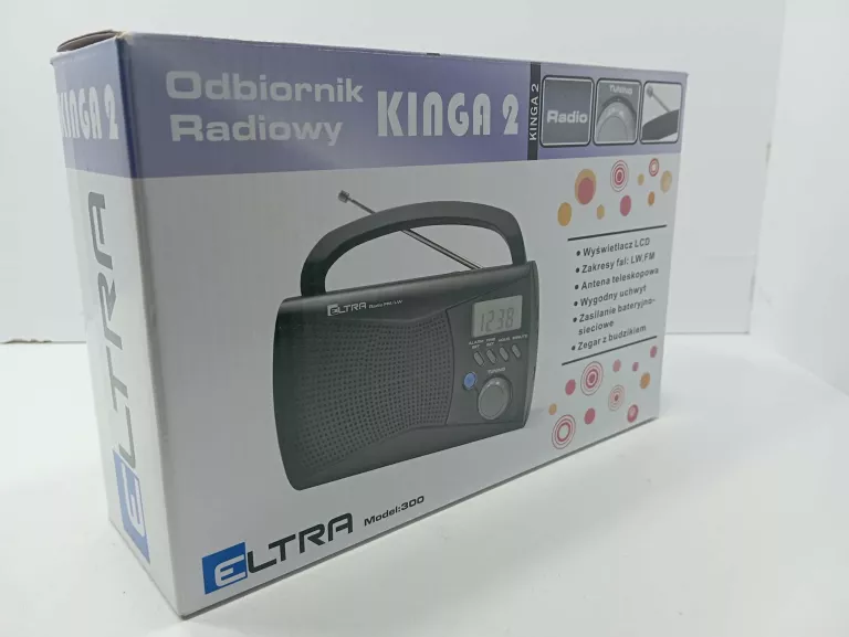 RADIO SIECIOWO-BATERYJNE FM, LW ELTRA KINGA 2