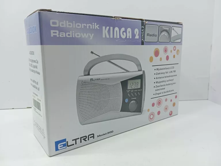 RADIO SIECIOWO-BATERYJNE FM, LW ELTRA KINGA 2