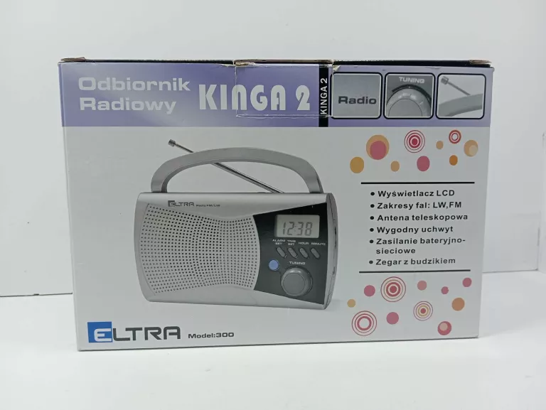 RADIO SIECIOWO-BATERYJNE FM, LW ELTRA KINGA 2