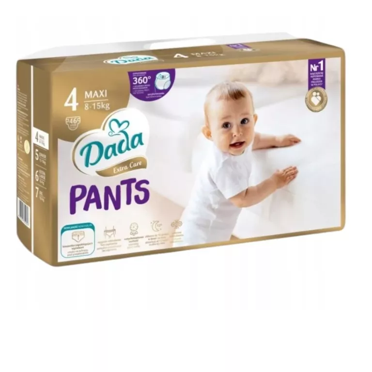 PIELUCHOMAJTKI DADA PANTS 4 EXTRA CARE 46 SZT
