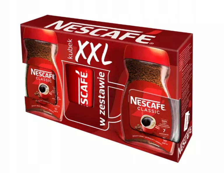 NESCAFE CLASSIC 2X200G + KUBEK XXL