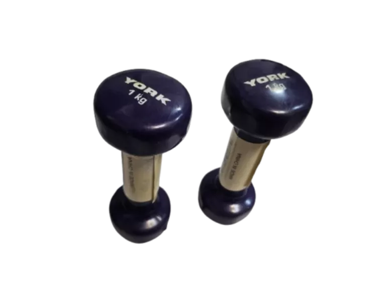 HANTLE FITNESS 1 KG YORK, POWŁOKA HANTLI: WINYL PARA 2 SZT