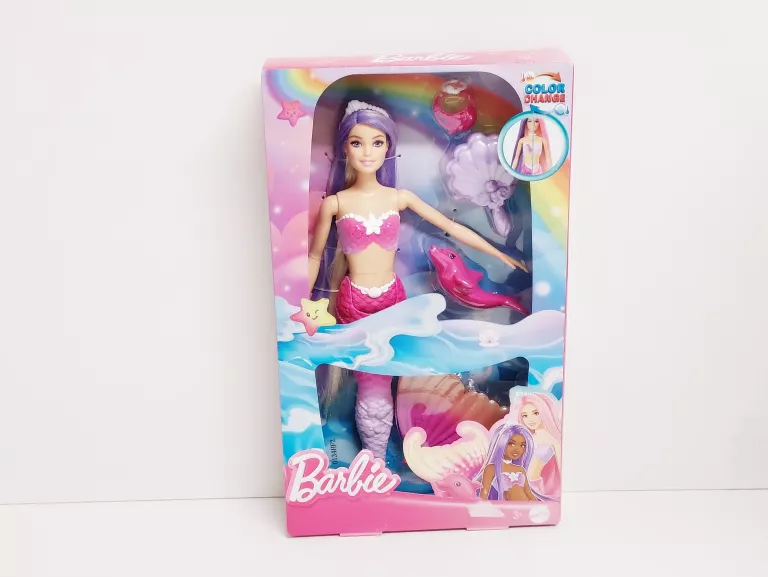 LALKA BARBIE MALIBU SYRENKA ZMIANA KOLORU HRP97