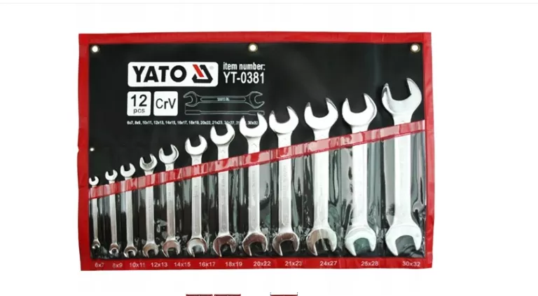 YATO KLUCZE PŁASKIE 6-32MM 12SZT YT-0381