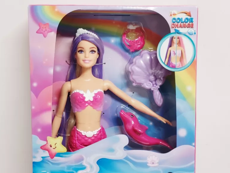LALKA BARBIE MALIBU SYRENKA ZMIANA KOLORU HRP97