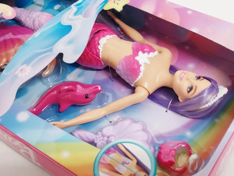 LALKA BARBIE MALIBU SYRENKA ZMIANA KOLORU HRP97