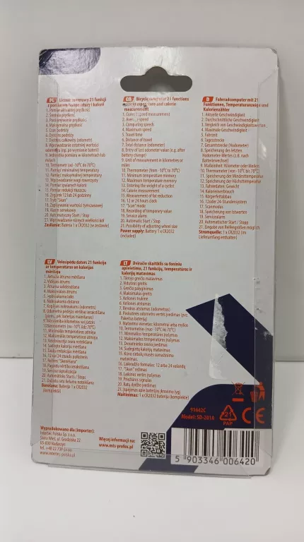 LICZNIK ROWEROWY PROFEX 21 FUNKCJI