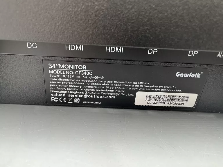 GAWFOLK GF270D 27" ZAKRZYWIONY MONITOR GAMINGOWY QHD 165 HZ 2024