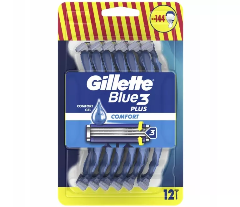 MASZYNKA DO GOLENIA GILLETTE BLUE3 PLUS COMFORT 12 SZT