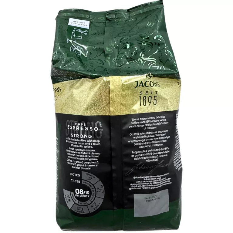 KAWA ZIARNISTA JACOBS CAFE ESPRESSO STRONG / 1100G