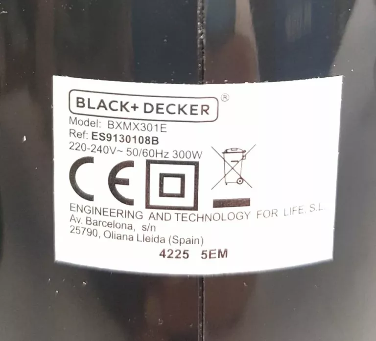 MIKSER RĘCZNY BLACK+DECKER BXMX301E