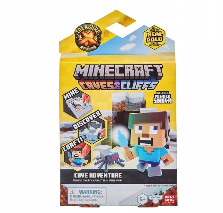 TREASURE X MINECRAFT CAVES&CLIFFS PRZYGODA W JASKINI CAVE ADVENTURE 41676