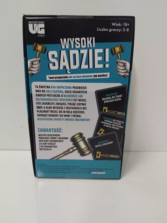 WYSOKI SĄDZIE! GRA, UNIVERISTY GAMES