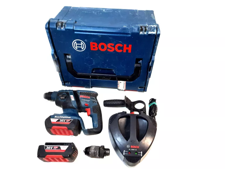 BOSCH  MLOTOWIERTARKA GBH 36V EC COMPACT + 2 X AKU + LADOWARKA + WALIZKA