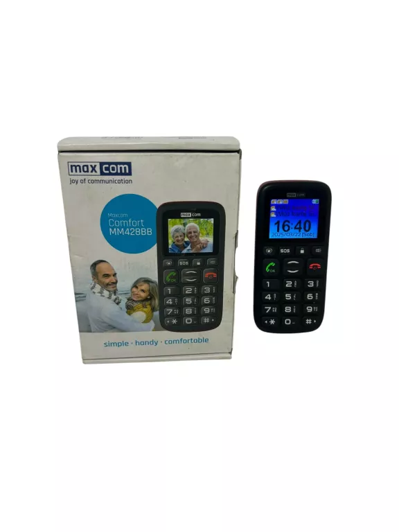 MAXCOM TELEFON KOMÓRKOWY DLA SENIORA BABCI DZIADKA