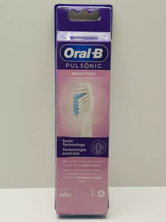 BRAUN ORAL-B KOŃCÓWKI DO SZCZOTECZKI PULSONIC SENSITIVE 4 SZTUKI