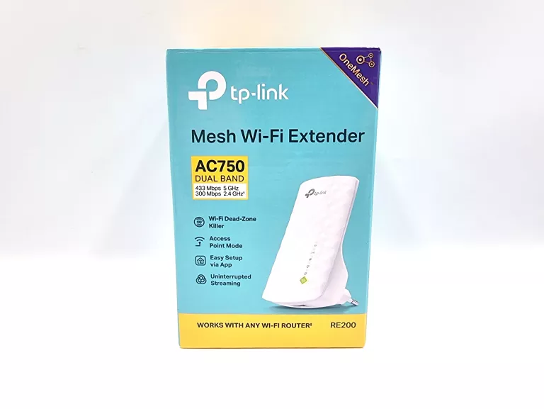 TP-LINK AC750 RE190, WZMACNIACZ SYGNAŁU, 750MBIT/S, BIAŁY