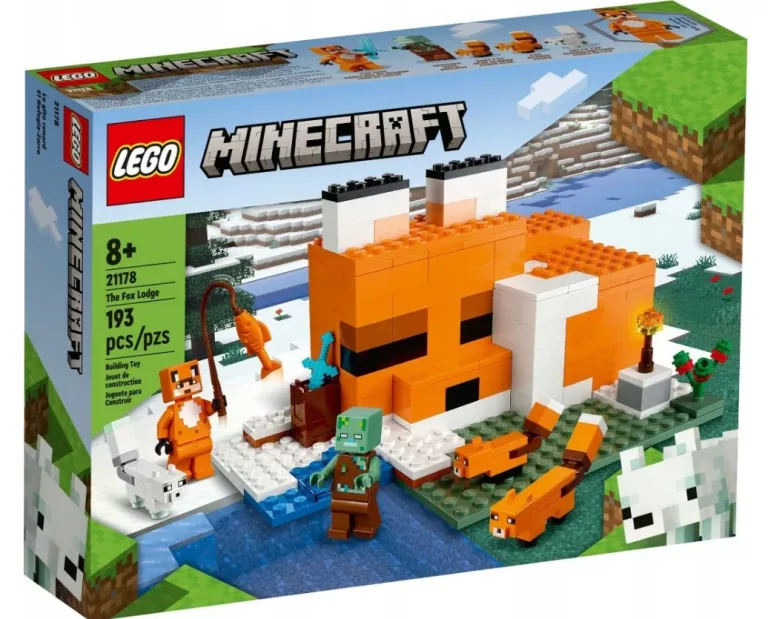 LEGO MINECRAFT SIEDLISKO LISÓW DOM LISEK 21178