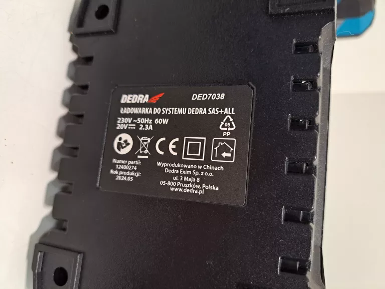SZLIFIERKA KĄTOWA DEDRA DED7051 + AKU + ŁAD.