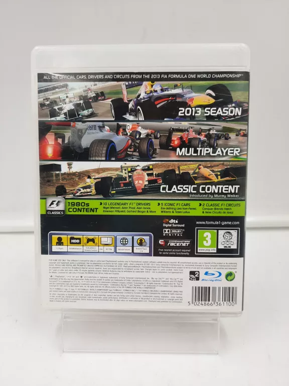 GRA PS3 FORMUŁA 1 2013 F1 2013 ./ BLES 01870 / *OKAZJA*