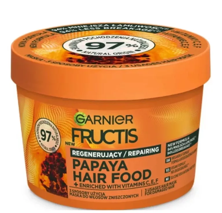 GARNIER FRUCTIS HAIR FOOD PAPAYA MASKA DO WŁOSÓW 400ML