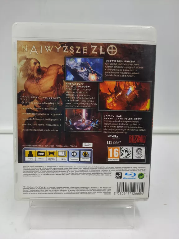 GRA PS3 DIABLO 3 / BLES 01921 / *OKAZJA*