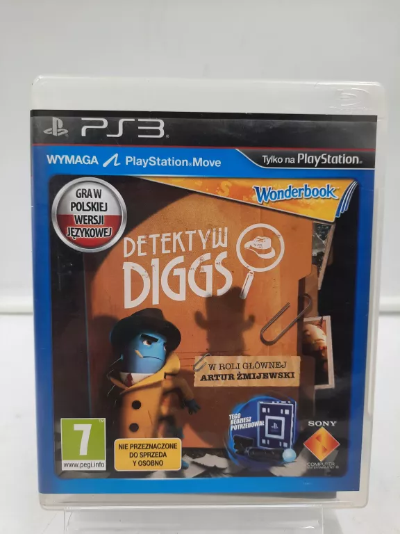 GRA PS3 WONDERBOOK DETEKTYW DIGGS / BCES 01725 / *OKAZJA*