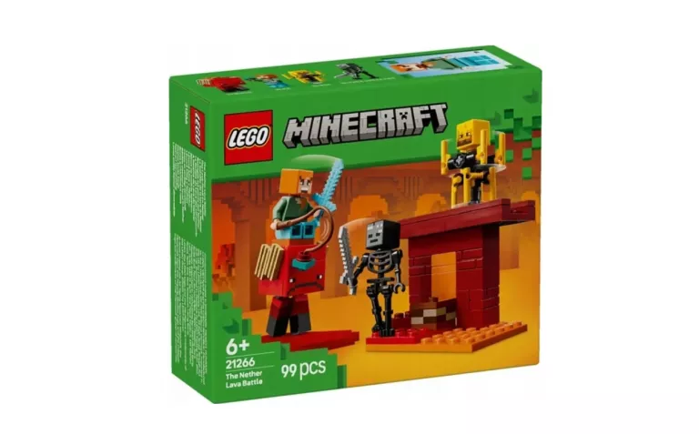 LEGO MINECRAFT BITWA NA MOŚCIE NETHERU 21266 FABRYCZNIE ZAPAKOWANE