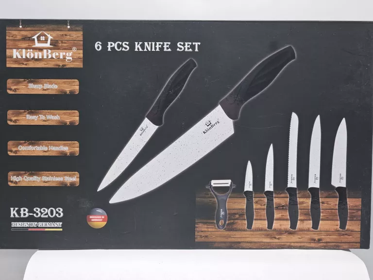 ZESTAW 5+1 NOŻE KUCHENNE KLONBERG KB 3203