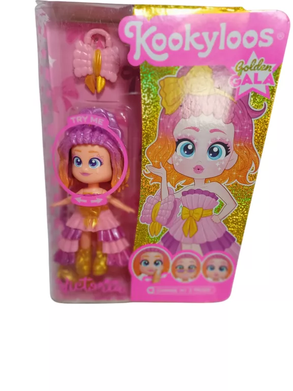 KOOKY LOOS GOLDEN GALA MINI LALECZKA ZMIENNE MINKI TWARZE VALENTINA