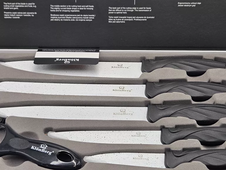 ZESTAW 5+1 NOŻE KUCHENNE KLONBERG KB 3203