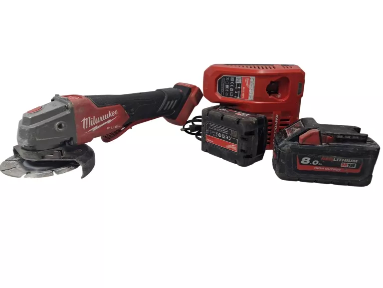 SZLIFIERKA KĄTOWA MILWAUKEE M18 FSAGV125XPDB + 2 AKUMULATORY + ŁADOWARKA