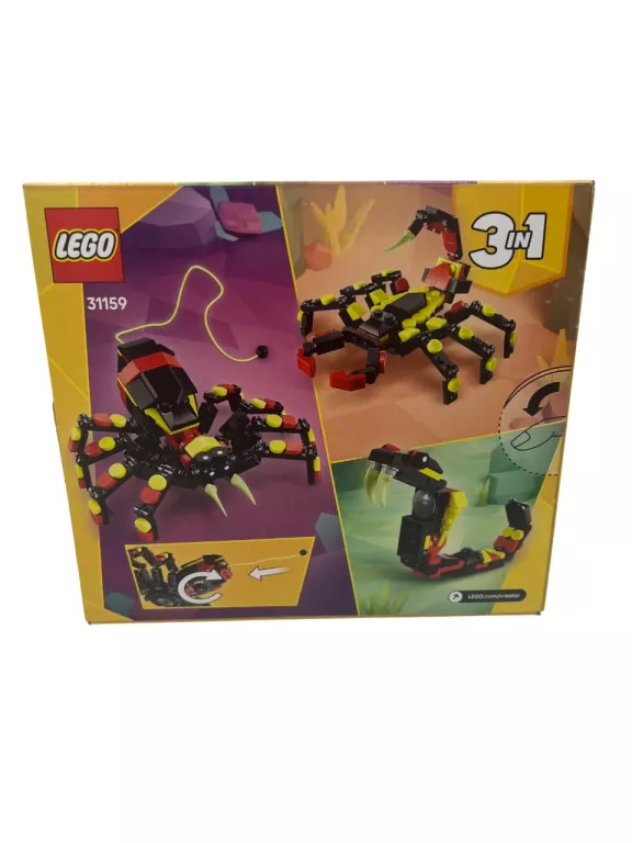 LEGO CREATOR 3 W 1 DZIKIE ZWIERZĘTA: NIEZWYKŁY PAJĄK 31159