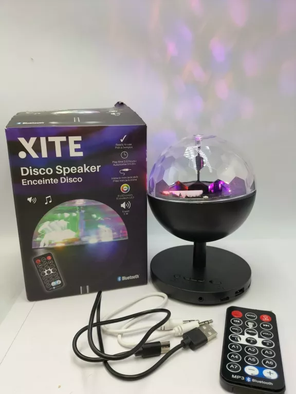 GŁOŚNIK KULA DISCO KOMPLET