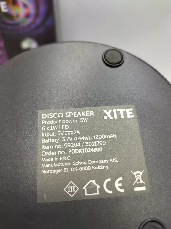 GŁOŚNIK KULA DISCO KOMPLET