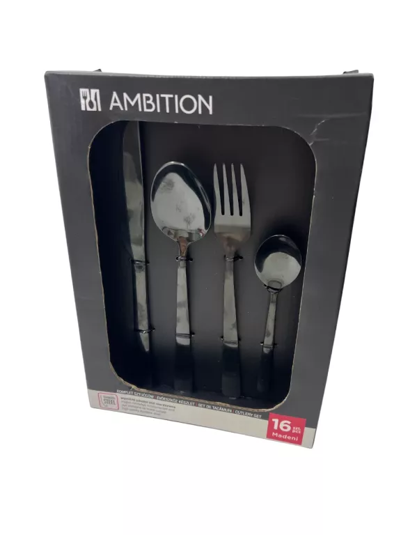 SZTUĆCE AMBITION 16EL. CZARNE!