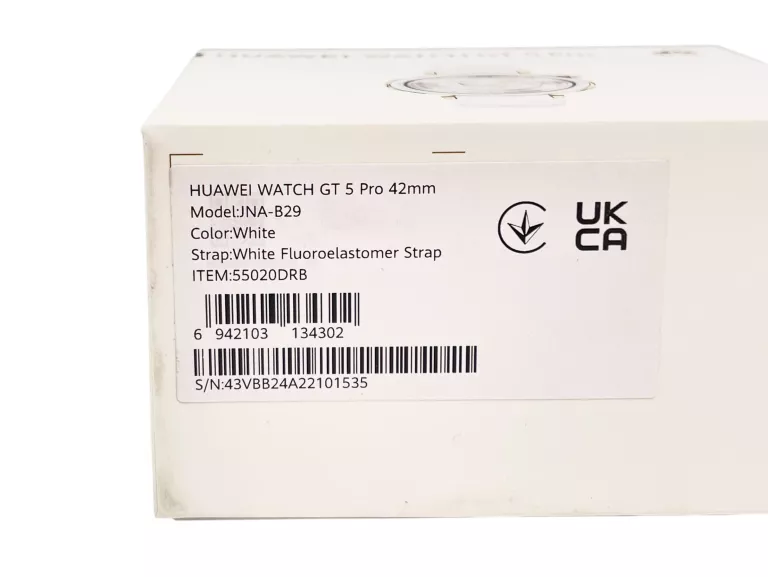 SMARTWATCH HUAWEI GT 5 PRO 42MM ACTIVE BIAŁY