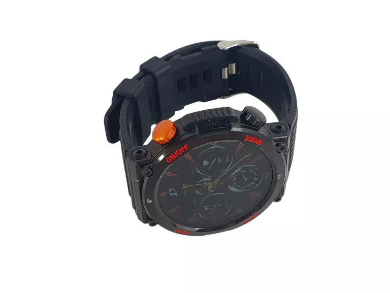 SMARTWATCH MĘSKI Z WBUDOWANĄ LATARKĄ ORAZ KOMPASEM TAKTYCZNY ZEGAREK 2024