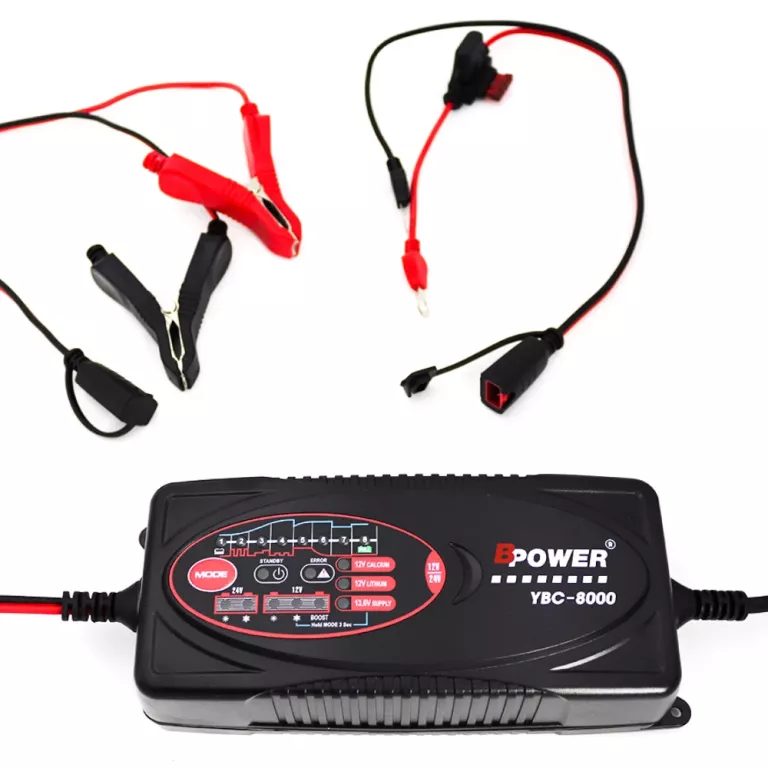 ŁADOWARKA AUTOMATYCZNA BPOWER YBC-8000 12V 24V 8A