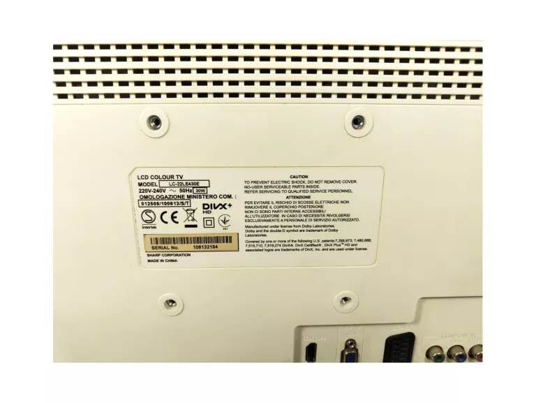 TELEWIZOR SHARP LC-22LE430E