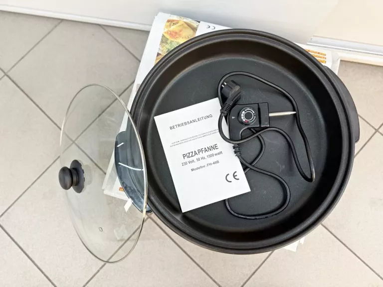 PATELNIA ELEKTRYCZNA 1500W PIZZA PFANNE MULTI-FUNKTION KOMPLET