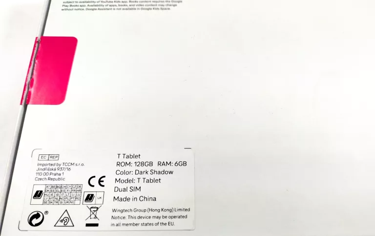 TABLET T-MOBILE T TABLET 10,36" 6 GB / 128 GB CZARNY