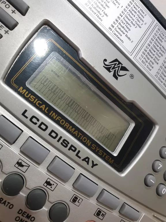 KEYBOARD MK-2061 + MIKROFON, ZASILACZ, KSIĄŻKA CHWYTY DO NAUKI GRY