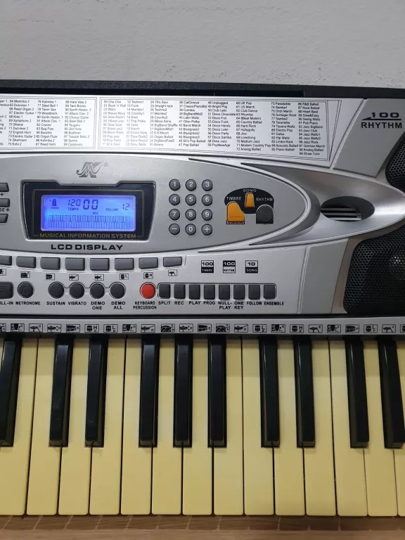 KEYBOARD MK-2061 + MIKROFON, ZASILACZ, KSIĄŻKA CHWYTY DO NAUKI GRY