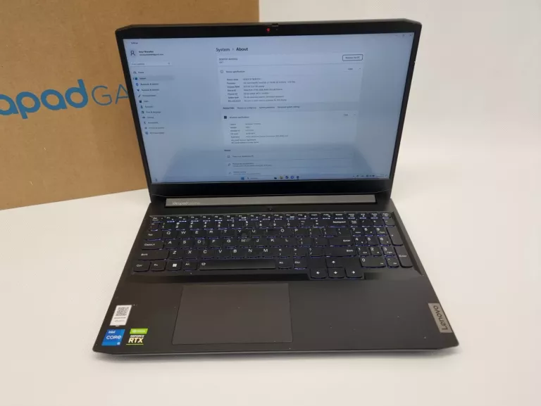 LAPTOP LENOVO IDEAPAD GAMING 3 15IHU6 CORE I5 16 GB / 512 GB