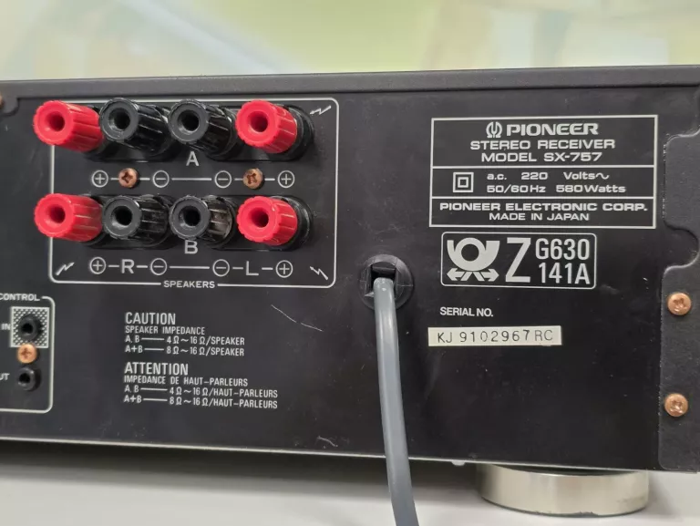 AMPLITUNER STEREO PIONEER SX-757