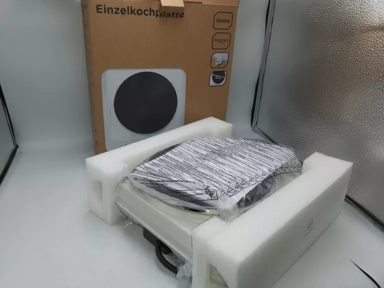 PRZENOŚNA KUCHENKA ELEKTRYCZNA JEDNOPALNIKOWA OK 1500W KOMPLET